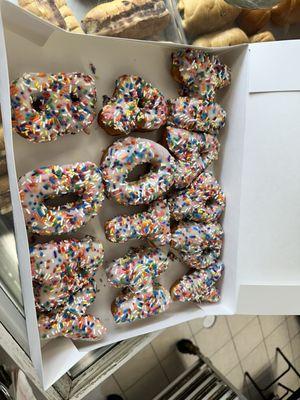 Letter donuts