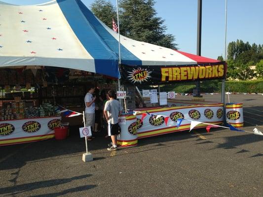 Annual TNT Fireworks Stand (2nd year) 2013