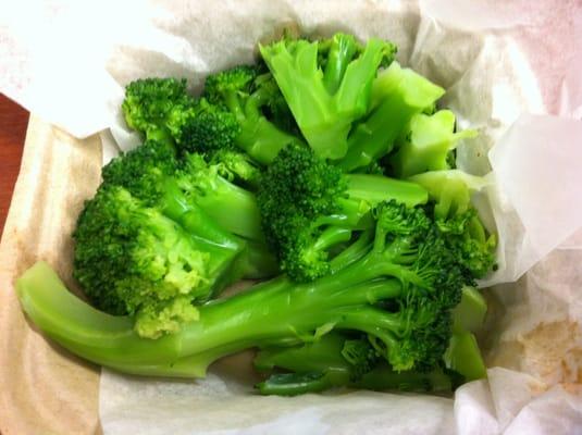 steamed broccoli