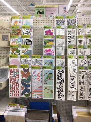 They have the best wall sticker selections out of all the Dollar Tree's in the area.