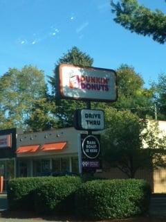 Dunkin Donuts -- 683 Belmont St / RTE 123, Brockton                         Sign & Side Exterior