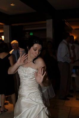 A happy bride.  Priceless!