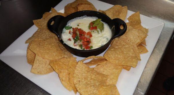 Spinach Queso is a good option to start.