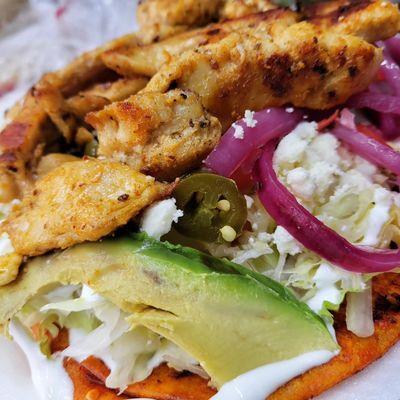 Mexican enchiladas with Grilled chicken