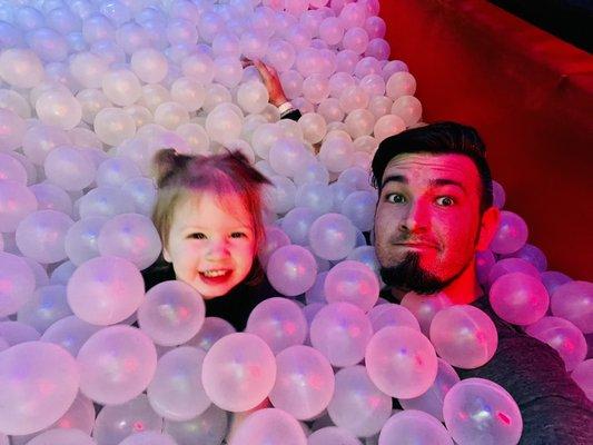 Ninja course and ball pit