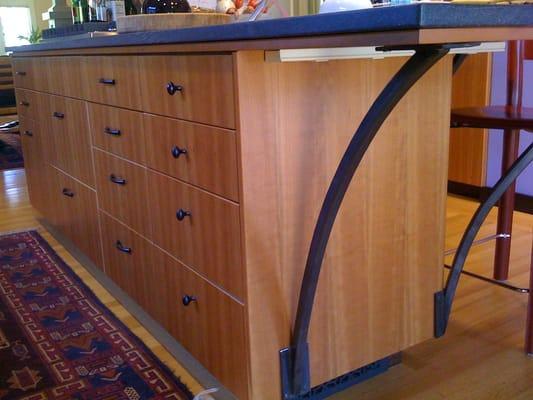 Cherry kitchen island