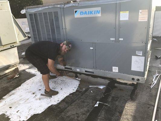 You can't go to the job site without finding owner Damien M hard at work.