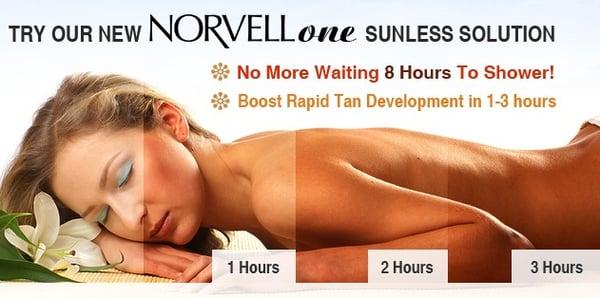 Norvell 1 Hour Custom  UV Free Spray Tans with Norvell Premium Sunless Solution Only at Island Tans 908-272-7766