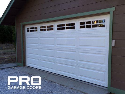 Garage Door install with windows