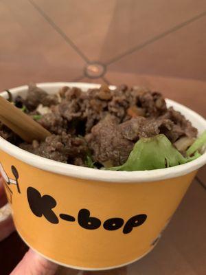 Beef BOP - yummy!