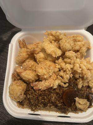 Conch and shrimp