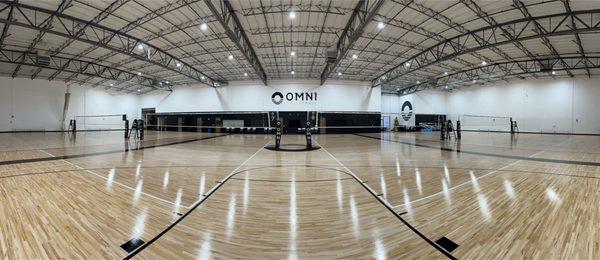 OMNI Suite 160: Hardwood volleyball and basketball facility.