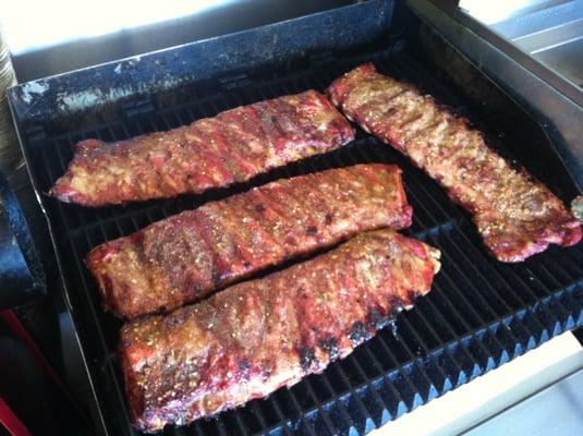 Ribs are so juicy and delicious. The rub they use is like crack! It makes you want to come back for more!