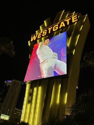 Westgate Elvis show on Sign