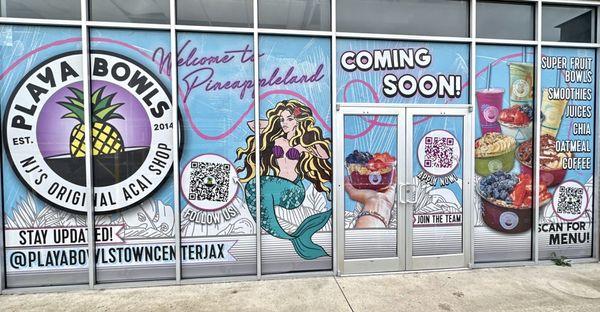 Coming Soon! Playa Bowls intends to (*‿*)pen by year-end in St. Johns Town Center and next year in Beachwalk-St. Johns County.