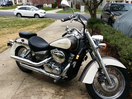 Goodbye Honda Shadow. I will miss you!