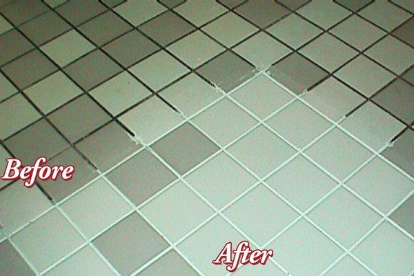 Our proprietary Groutsmith Green Clean can breath new life into tile floors.