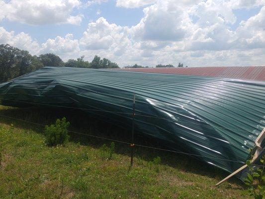 my brand new building collapsed next to my 30+ year old barn.