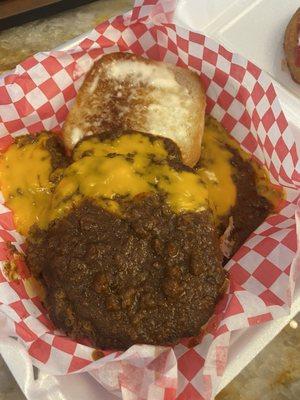 Half pound chili burger.  Chili is spot on