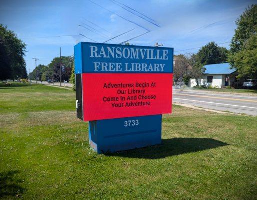 LED Library Ground Sign