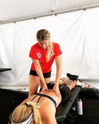 Dr. Madeline was chosen as a Sports Medicine Chiropractor at the 2019 AVP Pro Beach Volleyball Tour.