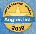 Angie's List Super Service Award 2010