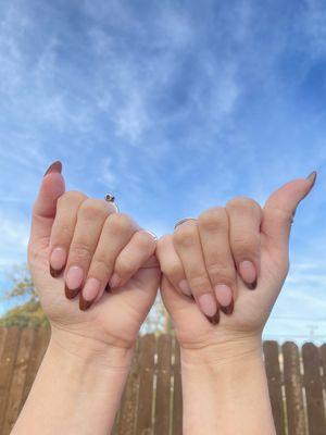 Kathy always keep my nails looking great. These are my real nails and she never fails to make them look healthy and keep them growing!