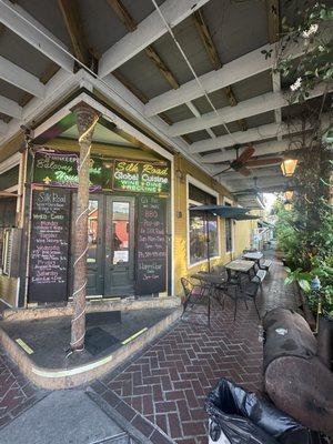 Front Door, Patio Seating