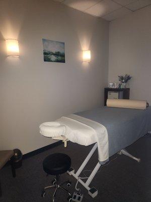 a single massage room