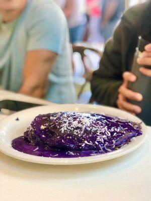 Ube Coconut Pancakes