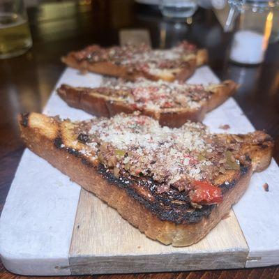 Tonight's Toast - sundried tomato tapenade, parmesan reggiano