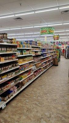 Every aisle is clean