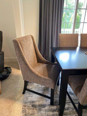 6 dining room chairs that are such high quality!