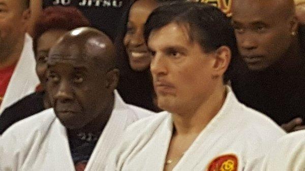 Chief Instructor, Shihan John Petrone, with Grandmaster Professor David James