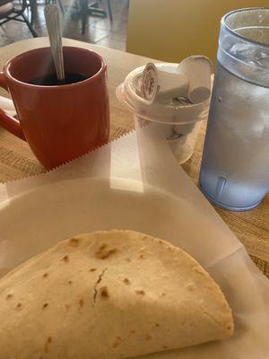 Its taco an coffe time