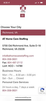 At Home Care Staffing