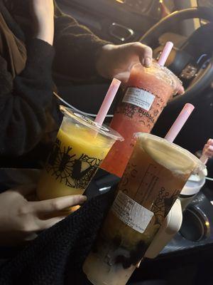 Watermelon Slush(Large Only) Passion Fruit Yakult Pineapple Mango Jelly Tea