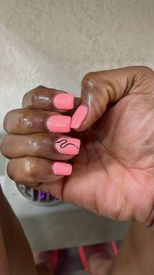 Over priced Acrylic nails