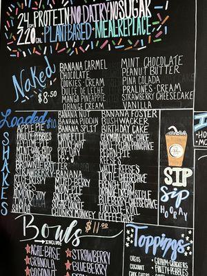 Just one of the boards with drinks!!