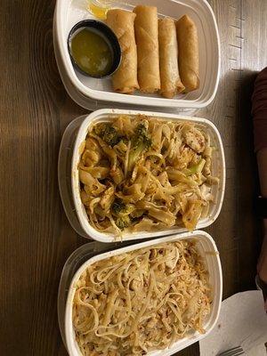 Egg Roll,Pad Kee Mow,Pad Thai