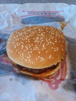 My free western bacon cheeseburger