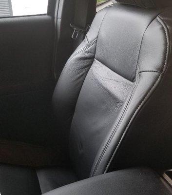 Loose sloppy front passenger seat done by Piece by Piece of Houston. For $300.00 another company can fix this side.