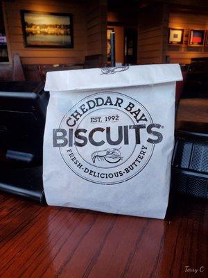 Ask for a bag of their famous, freshly baked biscuits to-go.