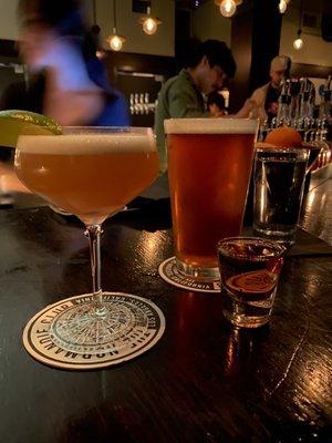 The perfect French Martini feat. bartender in button down