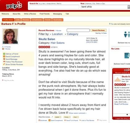 when you filter 95% of reviews yelp, that's just not real.