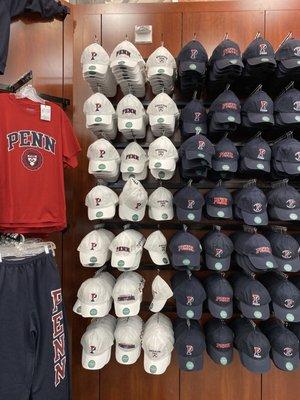 White and blue hats - Penn bookstore