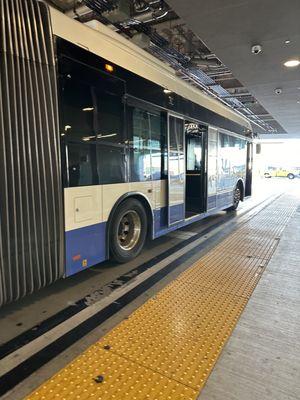 You get shuttled to other terminals for baggage claim. This added 35 minutes to my already twice delayed Breeze Airlines flight.