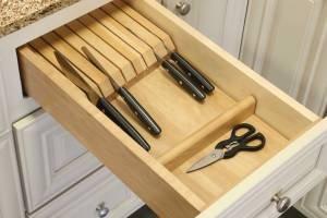 Add counter space with knife drawer inserts!