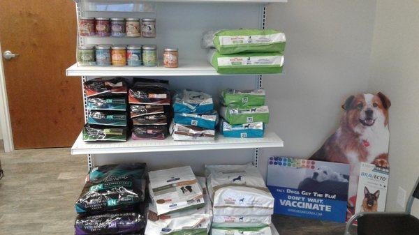 Some of the food we stock for your furry friends.