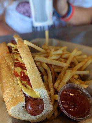 Original plain Dog +  French Fries